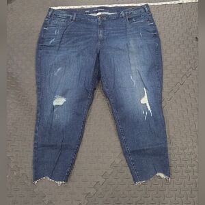 NWT Lane Bryant Mid-rise Super Stretch Skinny 28 Regular Cropped Jeans